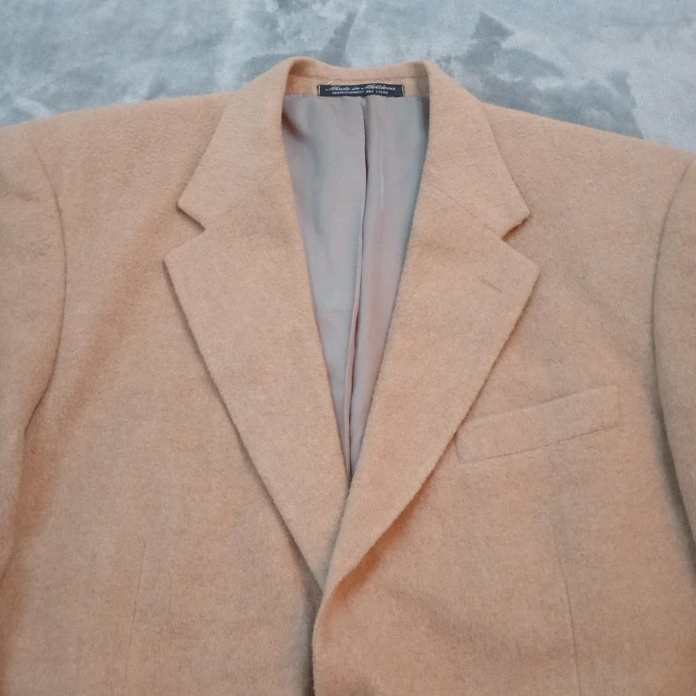 Tailors Row Deansgate Blazer Mens 42 Regular Tan Camel Hair‎ Wool Jacket Coat